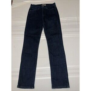 Levi’s Women’s Classic Straight Size 4 Dark Blue Denim Jeans Work Stretch Pants